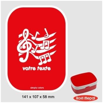 Boite à gouter personnalisable Rosti-Mepal avec mo