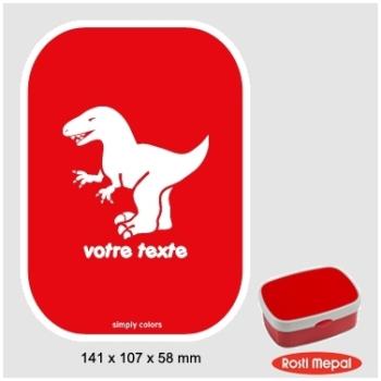 Boite à gouter personnalisable Rosti-Mepal avec mo