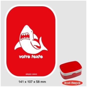 Boite à gouter personnalisable Rosti-Mepal avec mo
