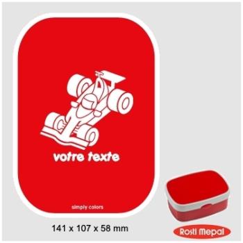 Boite à gouter personnalisable Rosti-Mepal avec mo