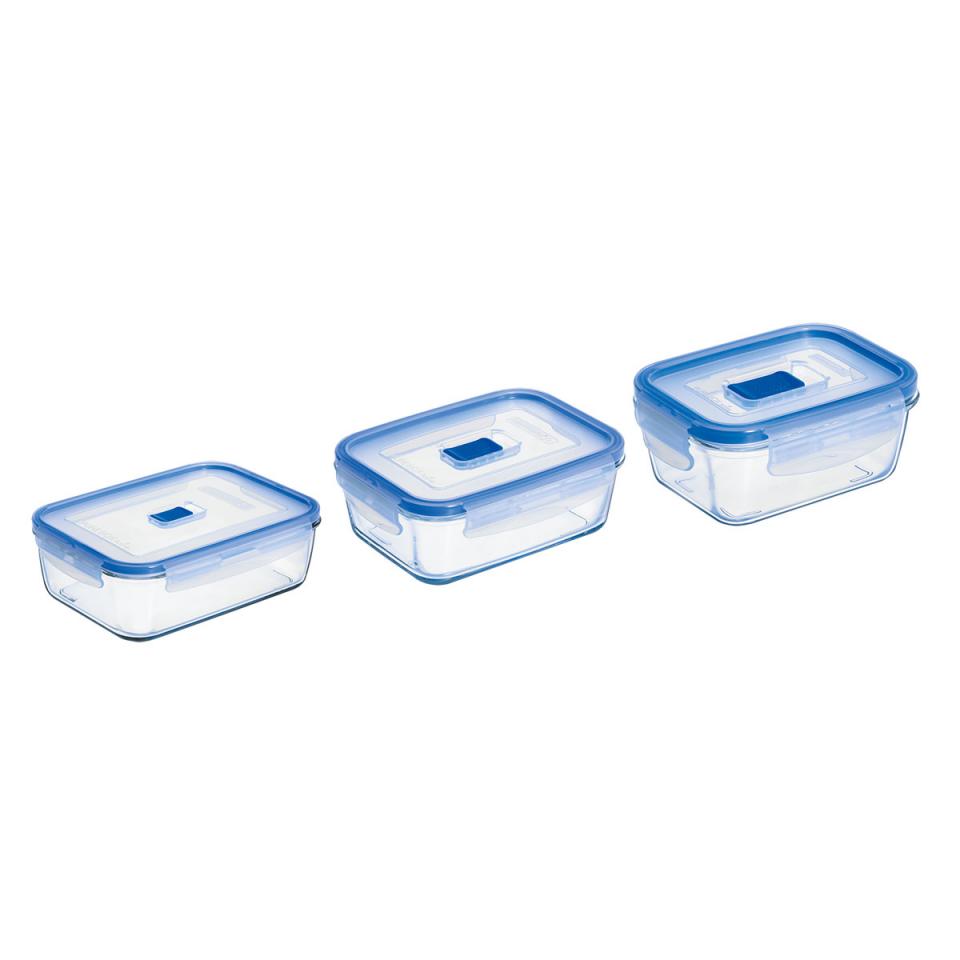 Lot de 3 boites rectangulaires Pure Box Active 82 122 Lot de 3 boites rectangulaires