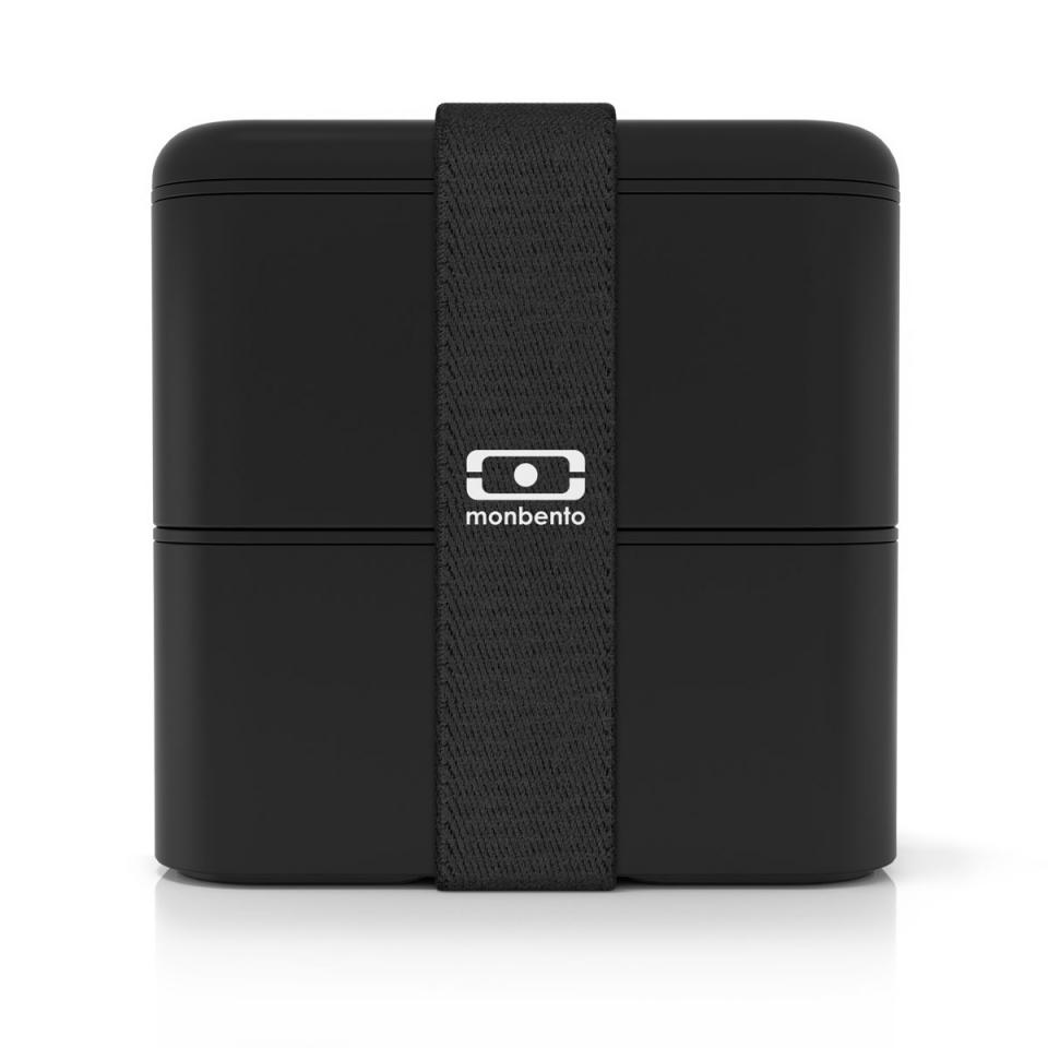 Boîte Repas Bento Carrée Noir Boîte Repas Bento Carrée Noir