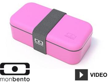 Boîte repas Bento 1 compartiment 0.5L - Rose