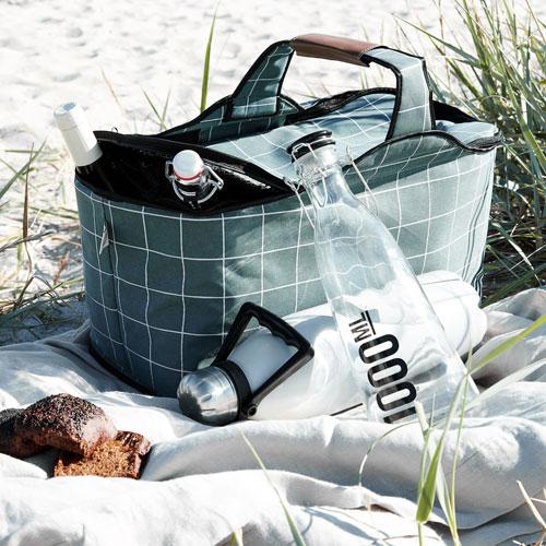 Lunchbag / Glacière hermétique en coton enduit ver