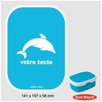 Boite à gouter personnalisable Rosti-Mepal avec mo