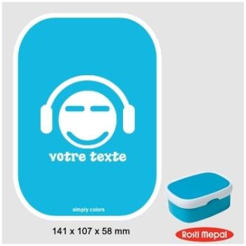 Boite à gouter personnalisable Rosti-Mepal avec mo
