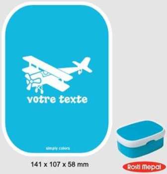 Boite à gouter personnalisable Rosti-Mepal avec mo