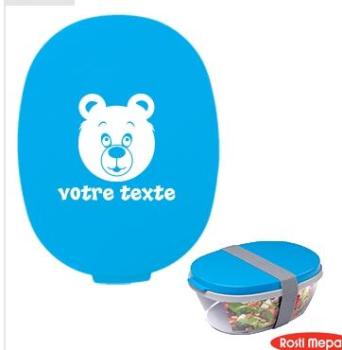 Boite à déjeuner personnalisable avec motif tête d
