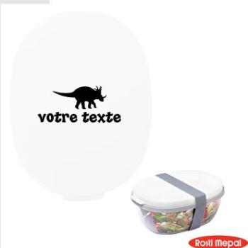 Boite à déjeuner personnalisable avec motif dinosa