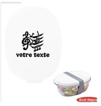 Boite à déjeuner personnalisable avec motif notes