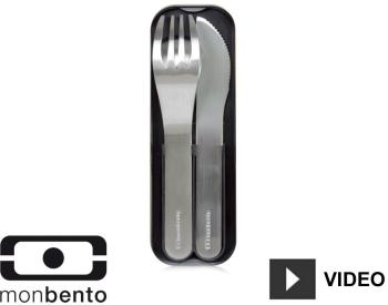 3 couverts pour boîte Bento - Noirs 3 couverts pour boîte Bento
