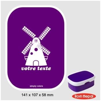 Boite à gouter personnalisable Rosti-Mepal avec mo