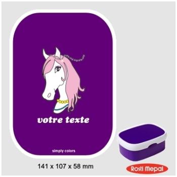 Boite à gouter personnalisable Rosti-Mepal avec mo
