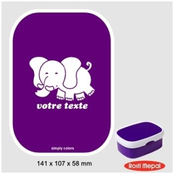 Boite à gouter personnalisable Rosti-Mepal avec mo