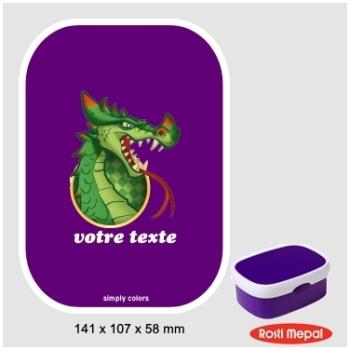 Boite à gouter personnalisable Rosti-Mepal avec mo