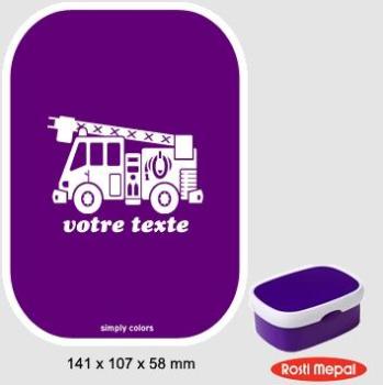 Boite à gouter personnalisable Rosti-Mepal avec mo