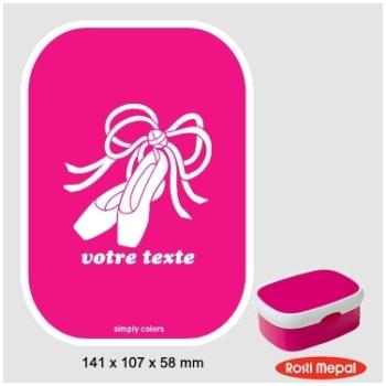 Boite à gouter personnalisable Rosti-Mepal avec mo