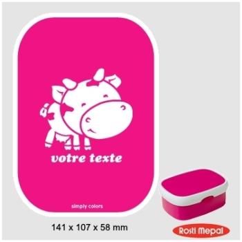 Boite à gouter personnalisable Rosti-Mepal avec mo