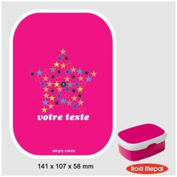 Boite à gouter personnalisable Rosti-Mepal avec mo