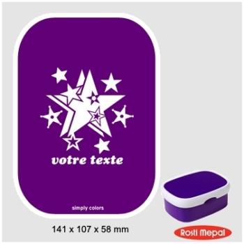 Boite à gouter personnalisable Rosti-Mepal avec mo