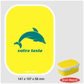 Boite à gouter personnalisable Rosti-Mepal avec mo