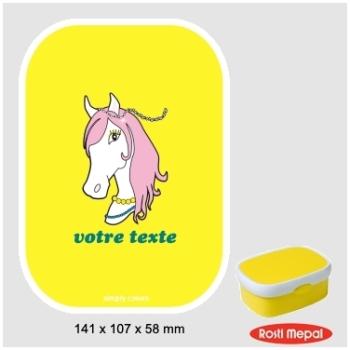 Boite à gouter personnalisable Rosti-Mepal avec mo