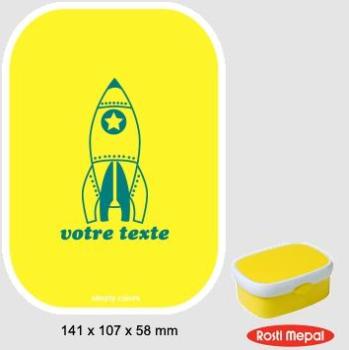 Boite à gouter personnalisable Rosti-Mepal avec mo
