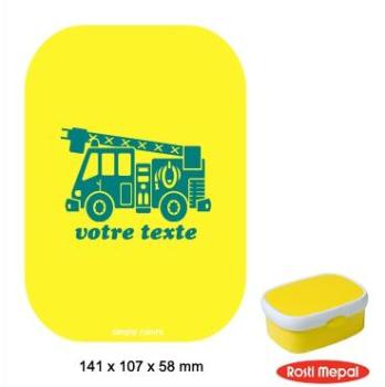 Boite à gouter personnalisable Rosti-Mepal avec mo