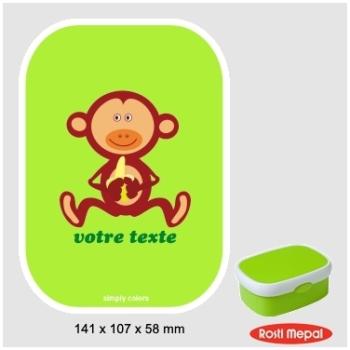 Boite à gouter personnalisable Rosti-Mepal avec motif Boite à gouter personnalisable