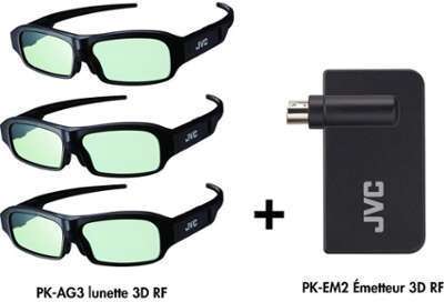 JVC Pack PK-AG3 (2 lunettes + 1 émetteur)