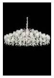 Lustre cristal de bohème blanc 60 lumières