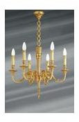 Lustre, Louis XVI, en bronze doré, six lumières