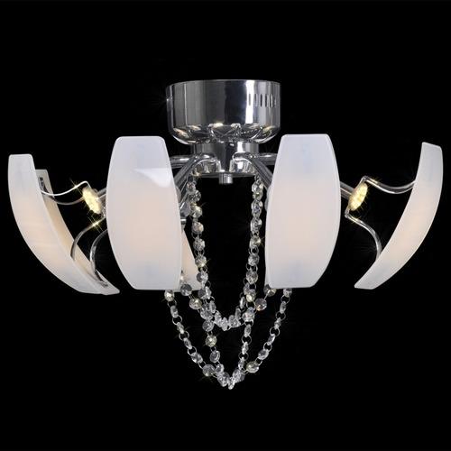 VidaXL Lustre Plafonnier LED en cristal Diamètre d