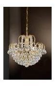 Lustre en cristal forme cascade