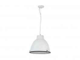 Suspension métallique 42cm type gamelle Kathy blanc Suspension métallique 42cm