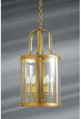 Grande lanterne de style classique en bronze massi