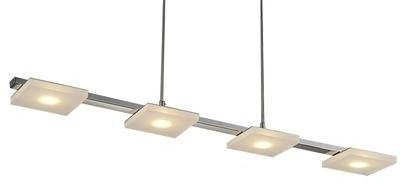 Sacramento - Suspension 4 Leds en acier inoxydable Sacramento - Suspension 4