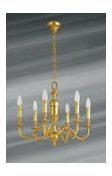 Lustre style Louis XIV, en bronze massif à six lum