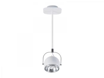 Lampe suspendu à spot orientable simple Ball blanc Lampe suspendu à spot orientable