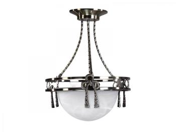 Lustre Patra demi globe en verre 42 cm classique laiton Lustre Patra demi globe en