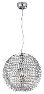 Suspension GLOBAL Chrome - Trio Lighting -