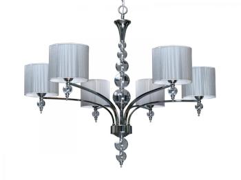 Grand lustre suspendu style baroque 6 lampes Lyon