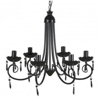 VidaXL Lustre en cristal plafonnier 6 feux lampe l