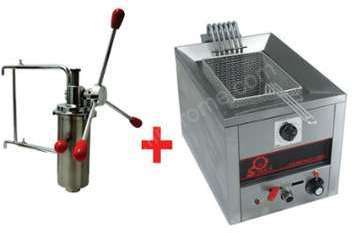 Machine à churros avec friteuse électrique 7 L professionnelles Machine à churros avec friteuse