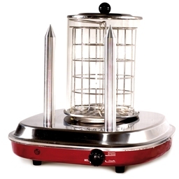 SIMEO - machine à hot dog 450w rouge/inox - rétro