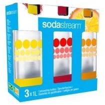 Bouteilles SODASTREAM Pack 3 bouteilles PET 1L Bulles Bouteilles SODASTREAM Pack