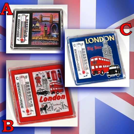Magnet thermomètre London 3 modèles