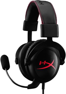 Casque gamer Hyperx Cloud - noir, rouge