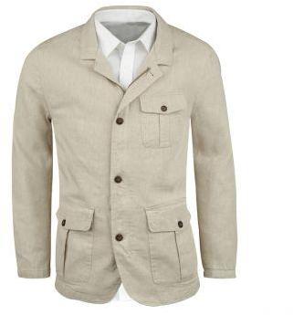 Saharienne en lin beige: grande taille du 60 au 70