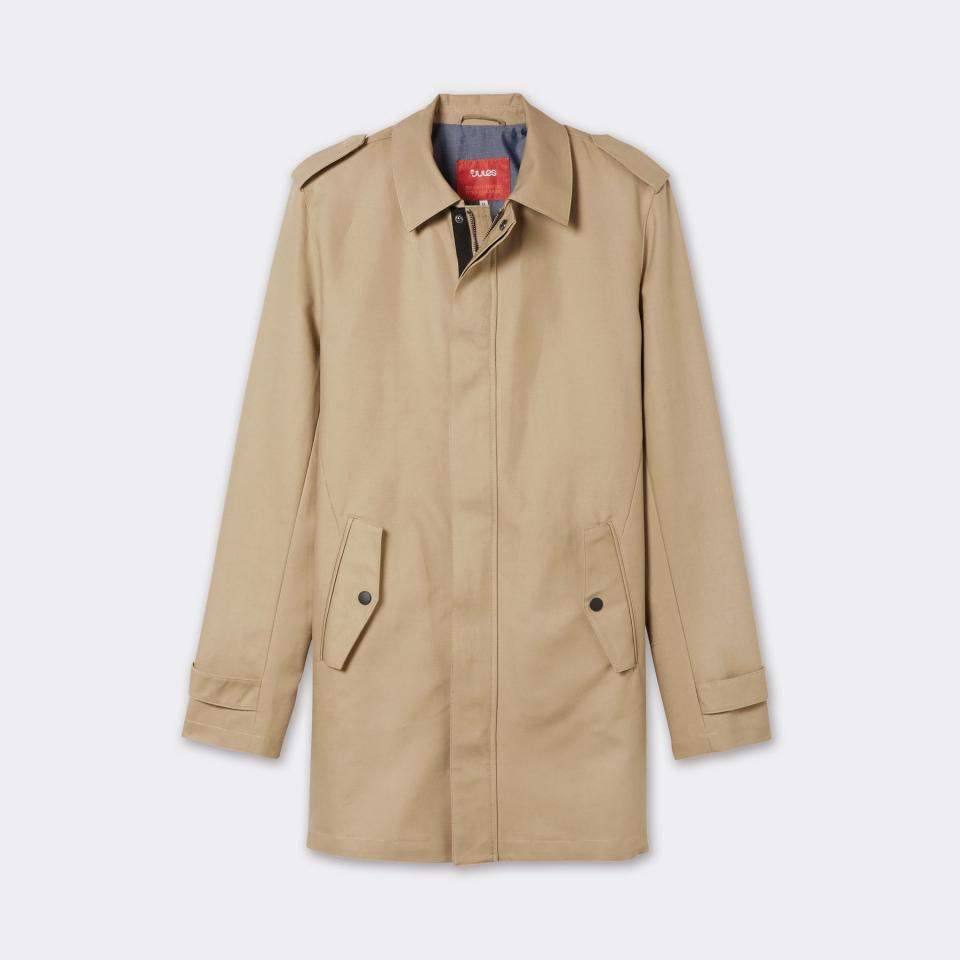 Parka type trench Beige Homme